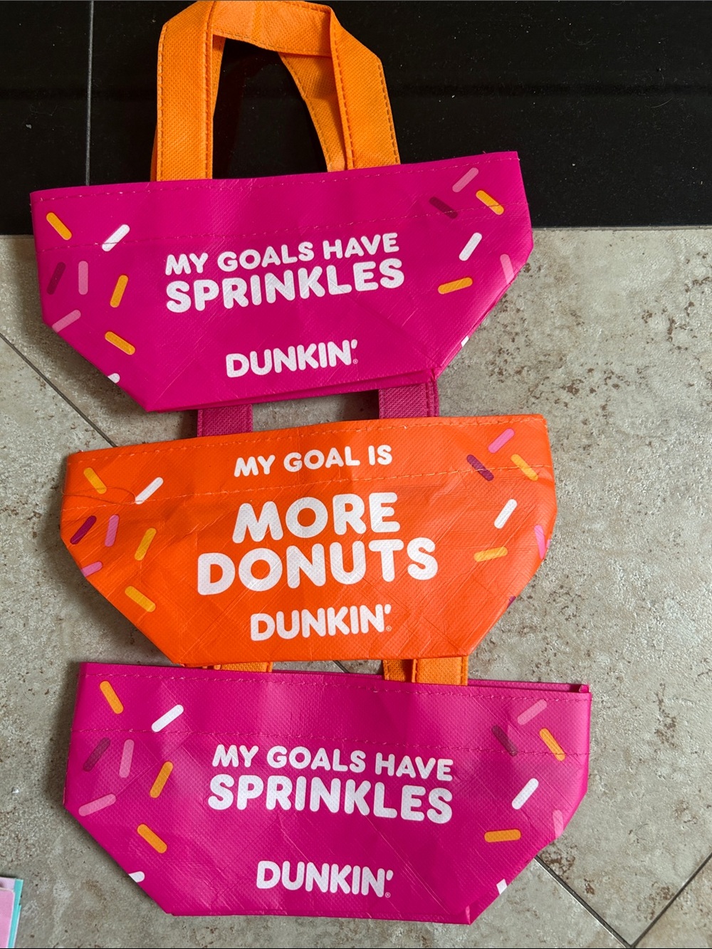 L.L. Bean Pink & Orange Dunkin cup sweater Plus Huge Merch Bundle!! - Picture 10 of 11